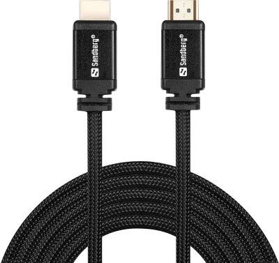 Sandberg HDMI 2.0 Cable 1 Metre Ultra High Speed 4K - High Quality - 5 Year Warranty